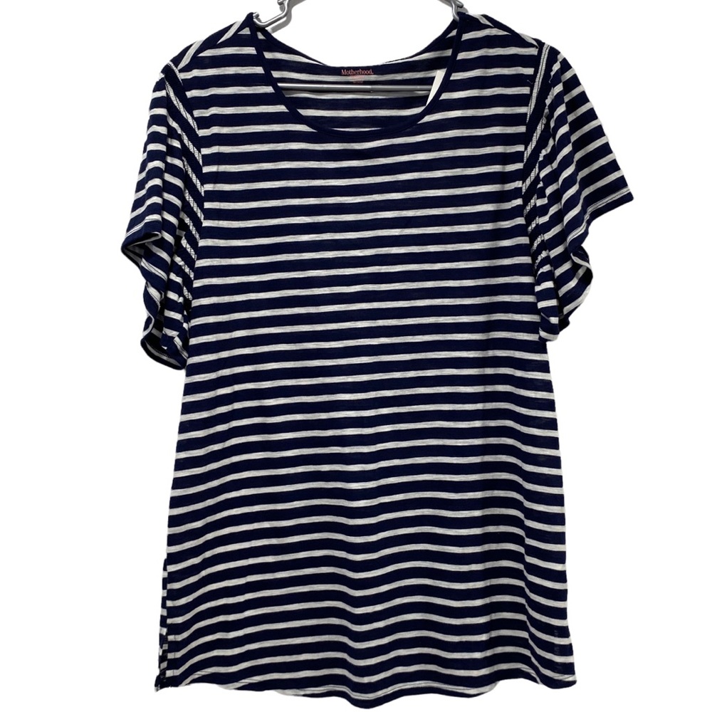 Motherhood Maternity‎ Striped Tee Top - size Medium NWT